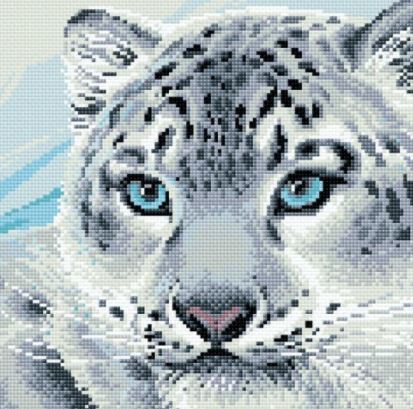 click here to view larger image of Snow Leopard (Diamond Embroidery)