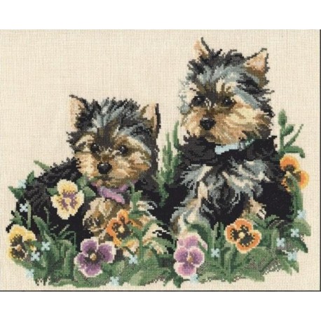 click here to view larger image of Favorite Pets (counted cross stitch kit)