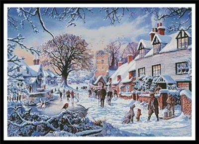 click here to view larger image of Village in Winter, A (chart)