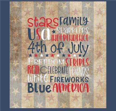 click here to view larger image of Subway Art - 4th of July  (chart)