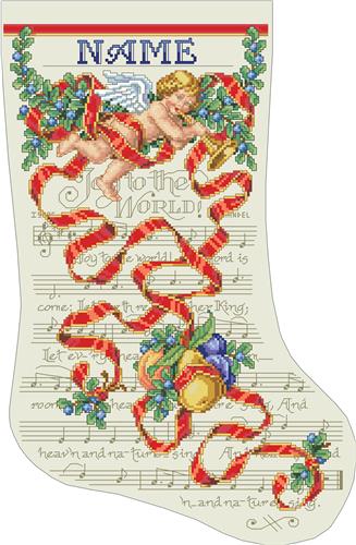 click here to view larger image of Joy to the World Stocking (chart)