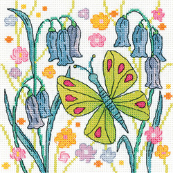 click here to view larger image of Green Butterfly - (Aida only) (counted cross stitch kit)