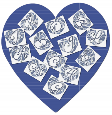 click here to view larger image of Heart Monogram (chart)