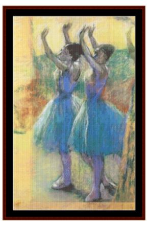 click here to view larger image of Two Blue Dancers (chart)
