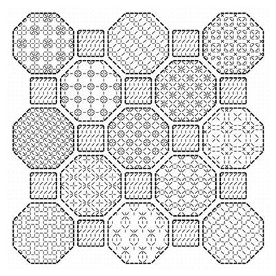 click here to view larger image of Blackwork Octagon Sampler (chart)