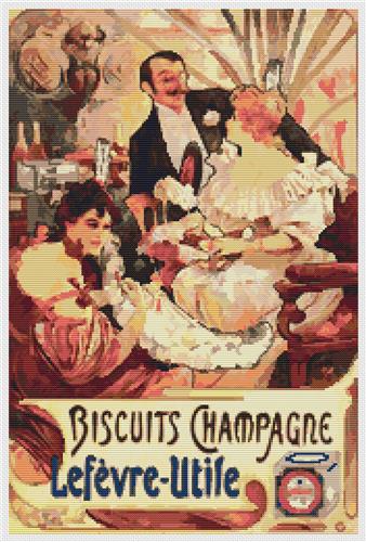 click here to view larger image of Biscuits Champagne - Lefevre-Utile (Mucha) (chart)