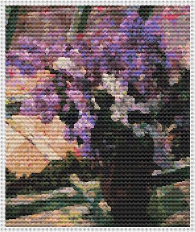 click here to view larger image of Lilacs in a Window (Mary Cassatt) (chart)