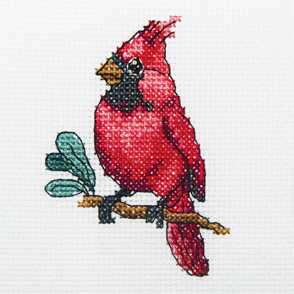 click here to view larger image of Cardinal Bird (counted cross stitch kit)