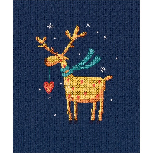 click here to view larger image of Golden Deer  (counted cross stitch kit)