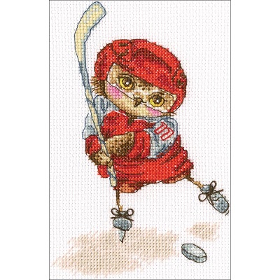 click here to view larger image of Shoot the Puck ! (counted cross stitch kit)