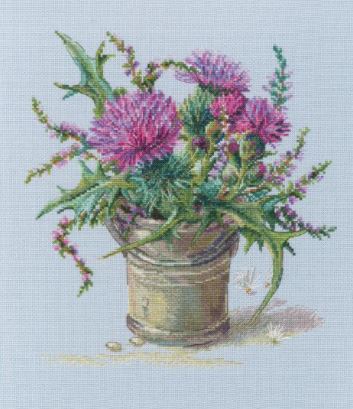 click here to view larger image of Scottish Thistle (counted cross stitch kit)
