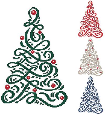 click here to view larger image of Christmas Ribbon Tree (chart)