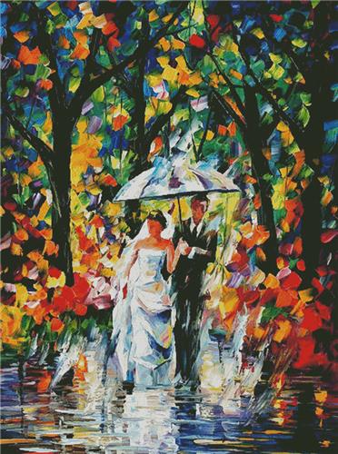 click here to view larger image of Wedding Under the Rain - Mini (chart)