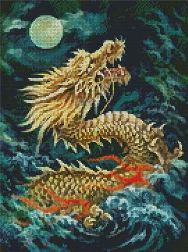 click here to view larger image of Dragon in the Moonlight - Mini (chart)