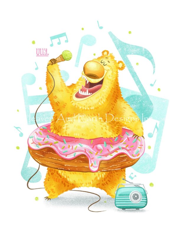 click here to view larger image of Yellow Bear Singing (chart)