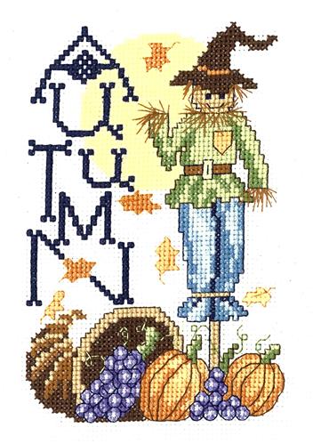 click here to view larger image of Autumn Season Kit (counted cross stitch kit)