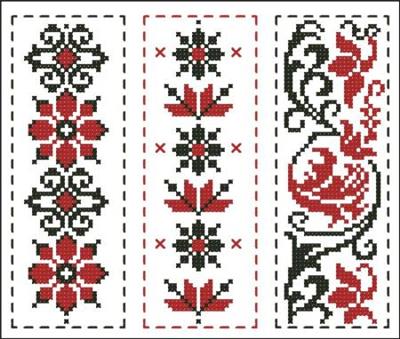 click here to view larger image of Black and Red Bookmark Collection (chart)