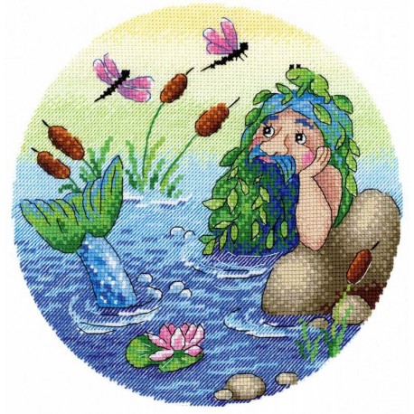 click here to view larger image of Water Elf (counted cross stitch kit)