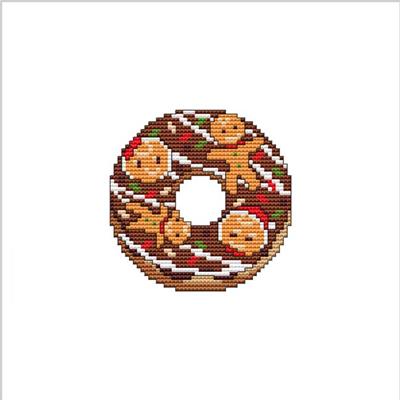 click here to view larger image of Christmas Gingerbread Man - Small Donuts Shape (chart)