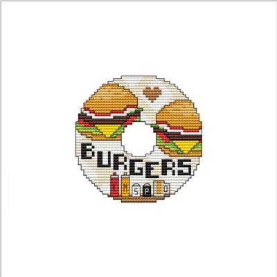 click here to view larger image of Love Burgers - Small Donuts Shape (chart)