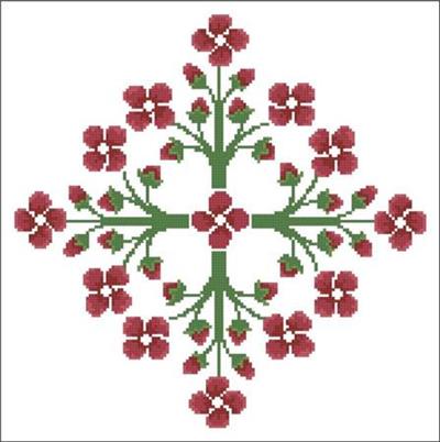click here to view larger image of Floral Ornamental 099 Very Cherry Blooms (chart)