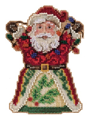 click here to view larger image of Santa with Lights 2021 (counted cross stitch kit)