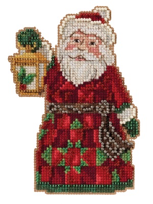 click here to view larger image of Santa w/Lantern 2021 (counted cross stitch kit)