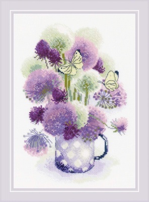 click here to view larger image of Lilac Onion (counted cross stitch kit)