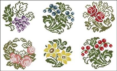 click here to view larger image of Flowers and Fruits Minis (chart)