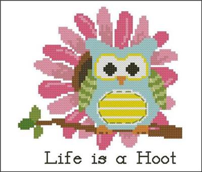click here to view larger image of Flower Hootie Pink Blossom (chart)