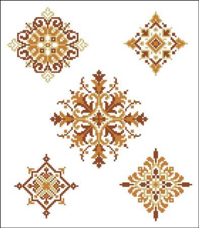 click here to view larger image of Geometric Medallions Autumn (chart)