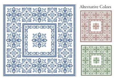 click here to view larger image of Geometric Flowers 2 Colors (chart)