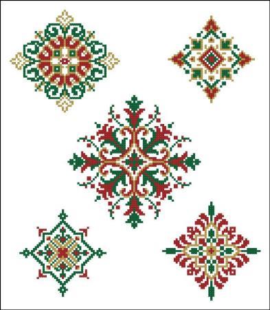 click here to view larger image of Geometric Medallions Christmas (chart)