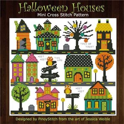 click here to view larger image of Halloween Houses (chart)