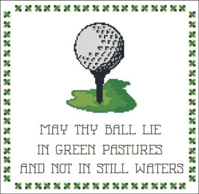 click here to view larger image of Golf - May Thy Ball Lie in Green Pastures .. (chart)