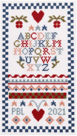 click here to view larger image of Vintage Americana Sampler (counted cross stitch kit)