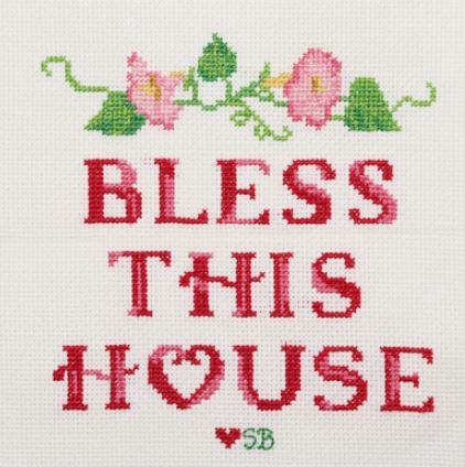 click here to view larger image of Bless this House (counted cross stitch kit)