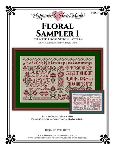 click here to view larger image of Christmas Floral Sampler 1 (chart)