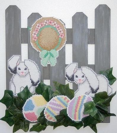click here to view larger image of By the Fence - A Cottontail Easter (chart)