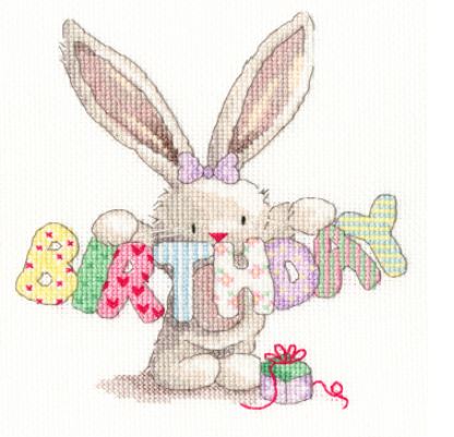 click here to view larger image of Bebunni - Birthday (counted cross stitch kit)