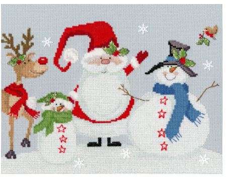 click here to view larger image of Snowy Friends (counted cross stitch kit)