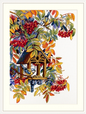 click here to view larger image of Colorful Rowan (counted cross stitch kit)