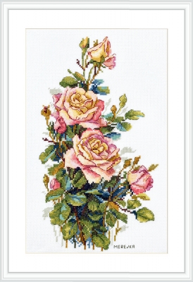 click here to view larger image of Yellow Roses (counted cross stitch kit)