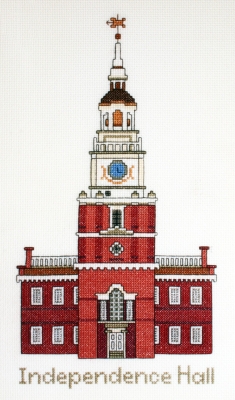 click here to view larger image of Independence Hall (counted cross stitch kit)