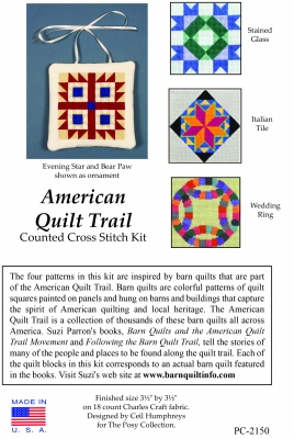 click here to view larger image of Series 2 American Quilt Trail (counted cross stitch kit)