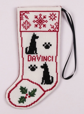 click here to view larger image of Dog Stocking Ornament (counted cross stitch kit)