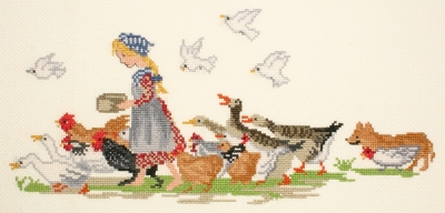 click here to view larger image of Feathered Friends (counted cross stitch kit)