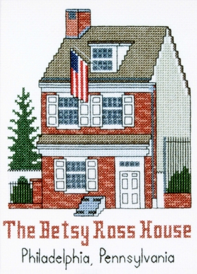 click here to view larger image of Betsy Ross House, The (counted cross stitch kit)