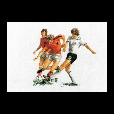 click here to view larger image of Soccer (counted cross stitch kit)