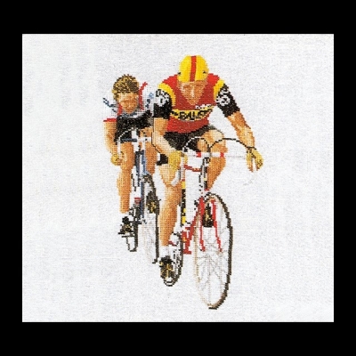click here to view larger image of Cycling (counted cross stitch kit)